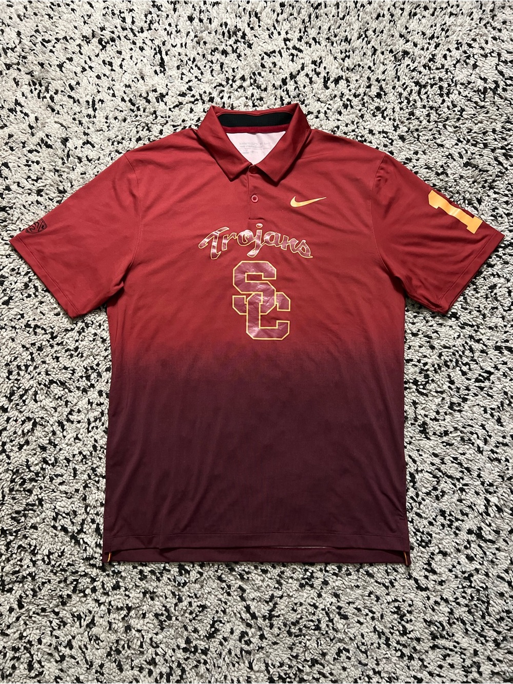 Nike Golf Tour Performance USC Trojans Polo Shirt Team Issue #11 PAC 12 Men’s S